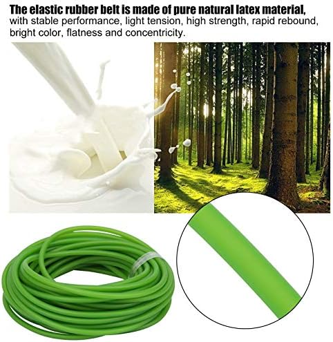 Natural Latex Rubber Tubing, 32.8ft Length Slingshot Catapult Tube Highly Strong Slingshots Hose Surgical Elastic Hoses Speargun Band Parts for Fitness Muscles Rally Exercise Outdoor Hunting