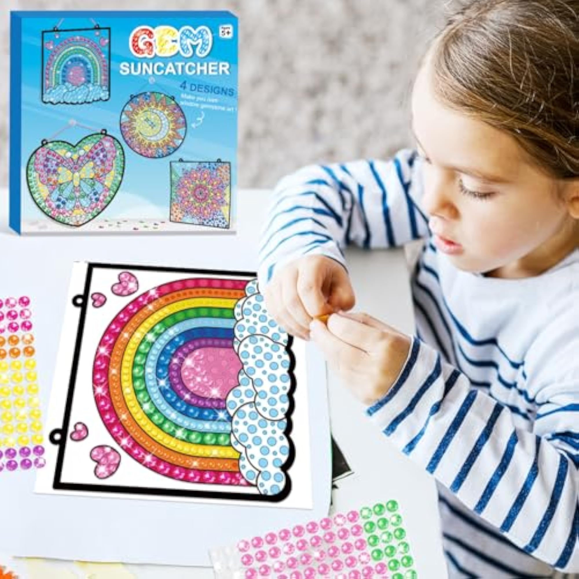4 Pcs Window Art Sunburner Kits for Kids
