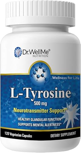 Dr.WellMe L-tirosina 500mg cápsulas, suplementos dietéticos-120 cápsulas