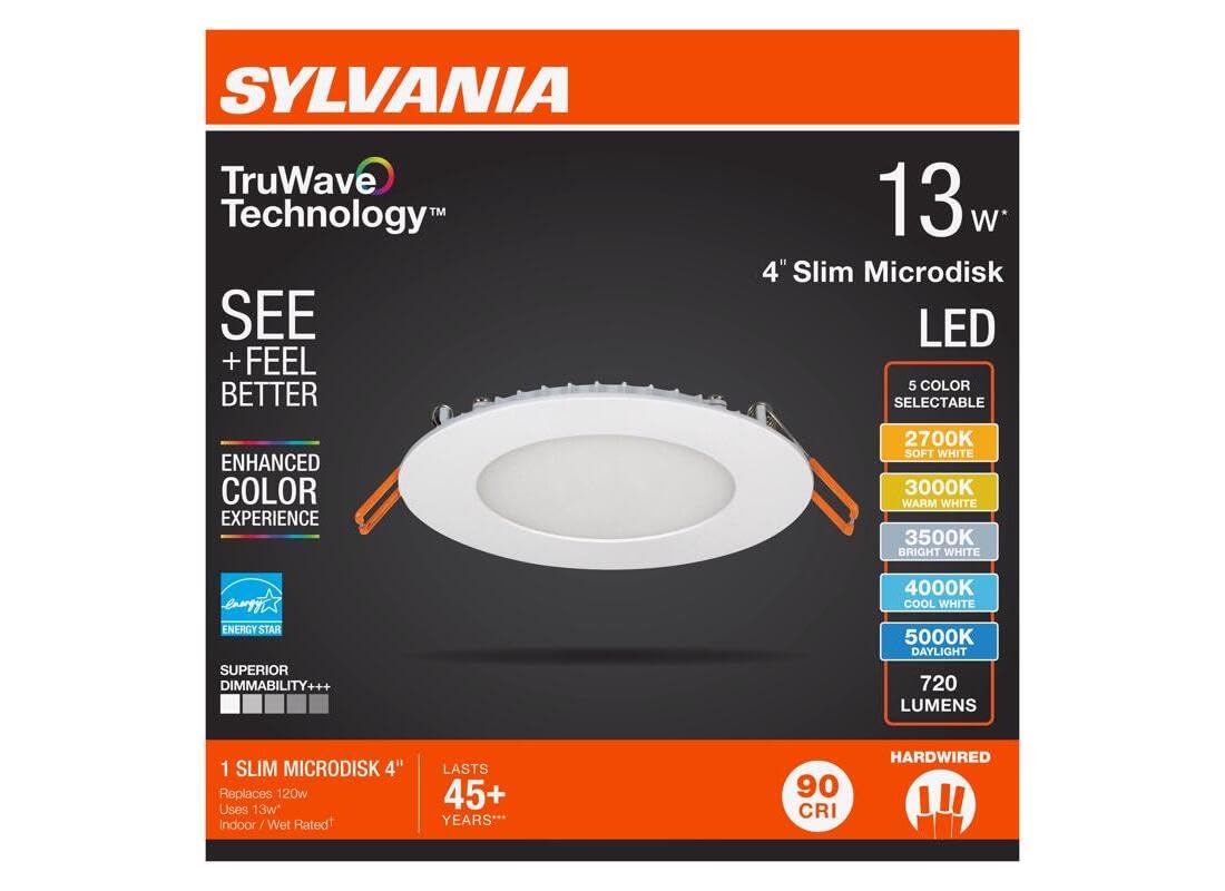 あんみつ　　ERD5472WC LEDダウンライト 3000K 13台 Sylvania 3011750 13 watt TruWave White LED Canless Recessed