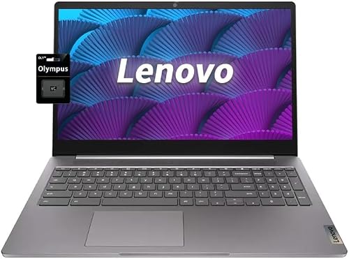 Lenovo IdeaPad 3i Chromebook, 15.6" FHD Display, Intel Quad Core N4500, 4GB RAM, 128GB Storage,(64GB eMMC+128GB SD Card), Home & Student Laptop, Privacy Camera, Wi-Fi, HDMI, USB-A | C, Chrome OS, Grey