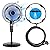 Fan Misting Kit Fan Misters for Cooling Outdoor Misting Fans for Outside 14 Inches Misters for Outside Patio with 9.85FT Misting Tube and 4 Brass Mist Nozzles for Garden Barbecues Parties (14 IN)