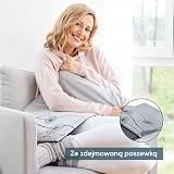 Beurer HK 125 poduszka grzewcza (format XXL, 6 poziomów temperatury, automatyczne wyłączanie i przełącznik LED, można prać w pralce), 60 x 40 cm, szara