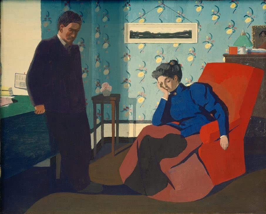 Tableau intérieur Felix Vallotton pour décoration chambre élégante 60x90