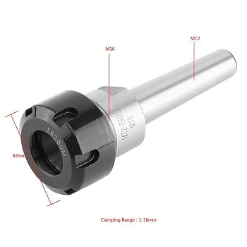 MT2-ER20 Collet Chuck Holder - 1-13mm Clamping Range For Drilling, Milling & Lathe Machines - View #12