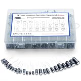 500pcs 24-Value Aluminum Electrolytic Capacitors Assortment Kit