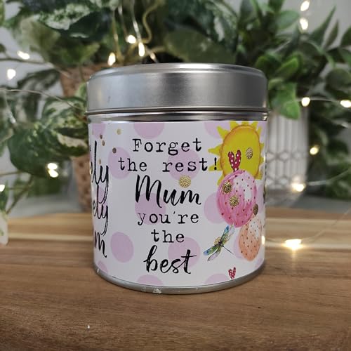 Best Kept Secrets Lovely Lovely Mum Tin Candle, White/Pink - Image 4