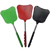 ❤♥CONVENIENTE: Blooven matamoscas con una mano duradera hacen que sea fácil matar una mosca incluso a distancia.