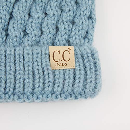 Image of C.C Exclusives Children Kid Double Pompom Knitted Beanie for Kids Ages 2-5 (KID-23)(KID-24)(KIDS-2055)