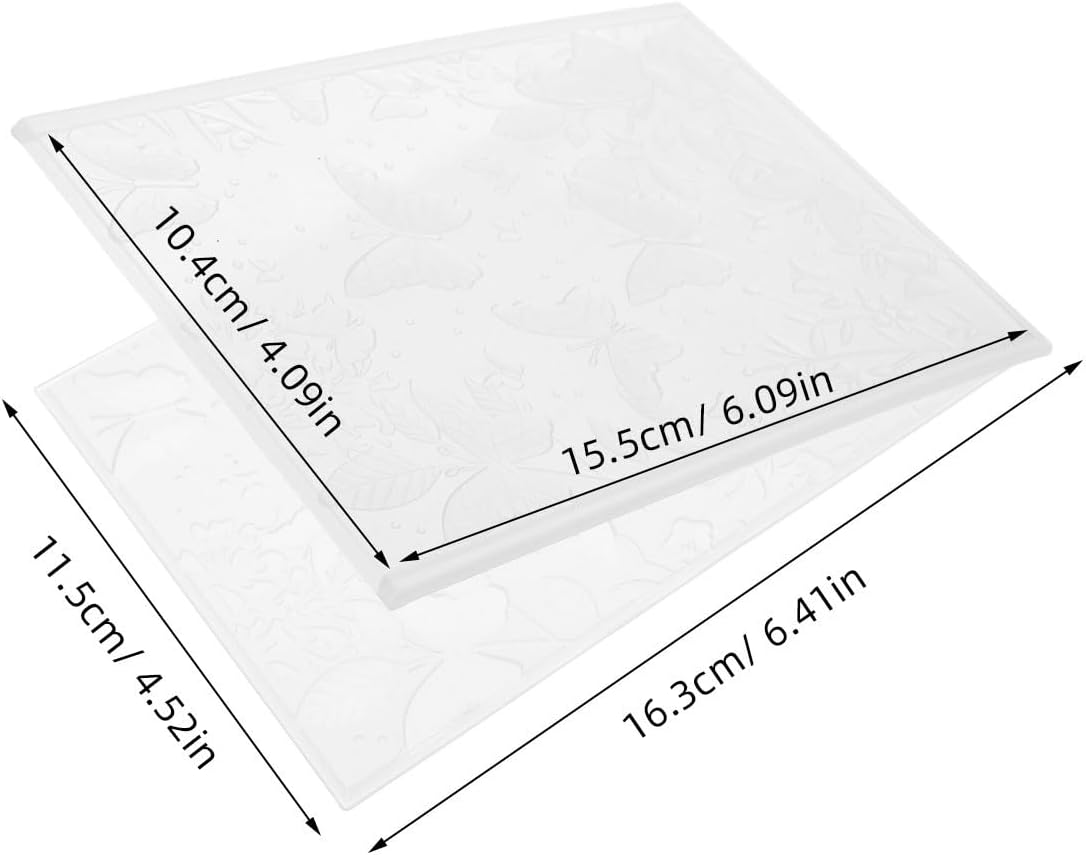 1 Set 3D Embossing Folder: Plastic Butterfly Template Stencil, Embossing Die Album Template Mold, Card Making Tools for Handmade Invitations Scrapbooking