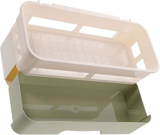 ARTIBETTER Wall Mounted Bathroom Storage Organizer with Drawer, No Drilling Multifunctional Shower Shelf for Toiletries, Space-saving Bathroom Storage Basket for Home and Travel Random Color
