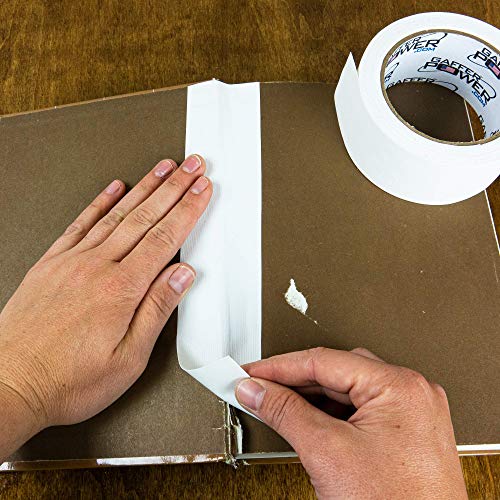 Bookbinding Tape By Gaffer Power, White Cloth Book Repair Tape Safe Cloth Library Book Hinging Repair Tape, Made In The Usa, Acid Free And Archival Safe #TOP1