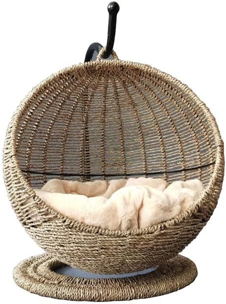 Pet Litter Cat Villa Layer Round Vine Nest Hanging Basket Dog Kennel Supplies image 4