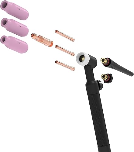 Miniatura 6 de YESWELDER Antorcha de soldadura TIG WP-17V 13ft 150Amp refrigerada por aire TIG antorcha para YESWELDER MIG-205DSMIG-250PRO versión negra MIG