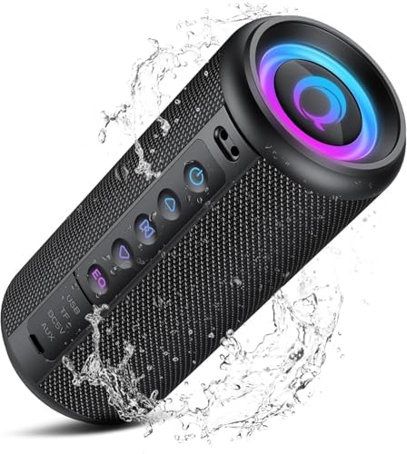 Portable Bluetooth Speaker, 2026 Bluetooth 5.4 Wireless Speaker w...