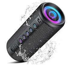 Portable Bluetooth SpeakerBluetooth 5.4 Wireless Speaker with 20W HD Loud Stereo Sound20H PlaytimeIP7 WaterproofLED…