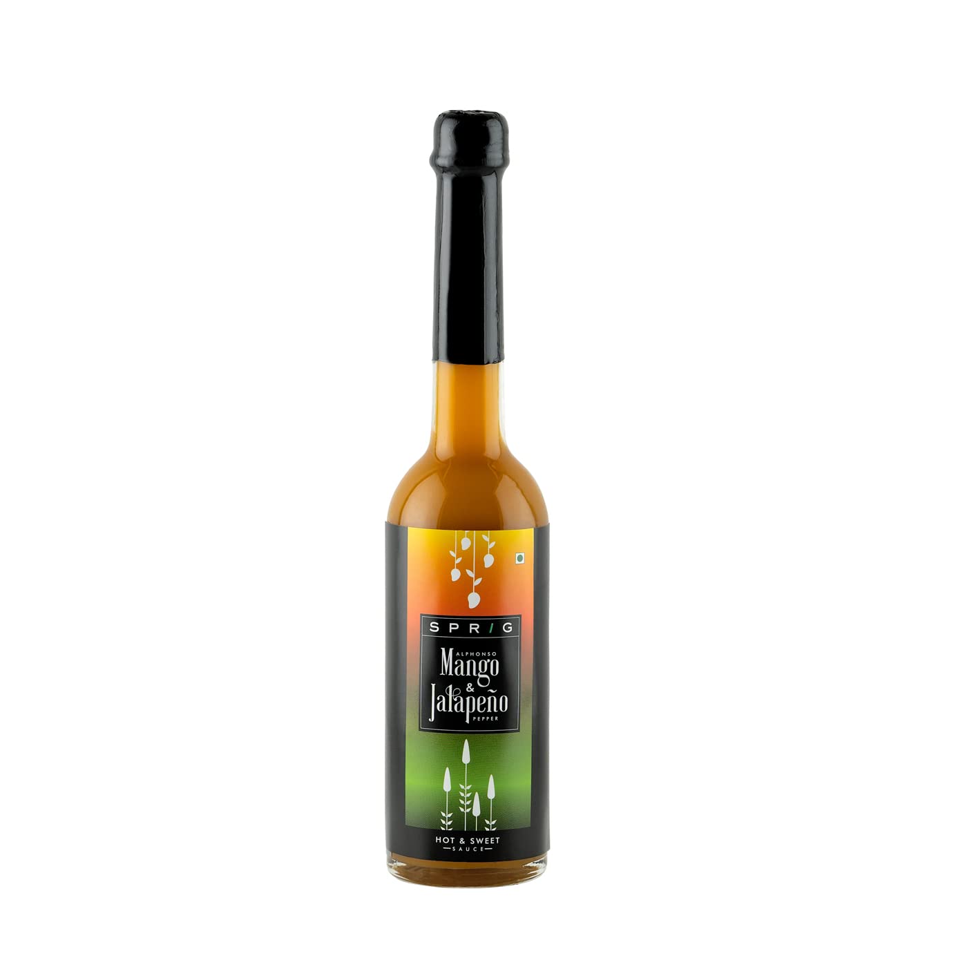 Gourmet Hot Sauce - Alphonso Mango and Jalapeno Pepper Hot and Sweet Sauce by Sprig - 3.8 Oz per bottle