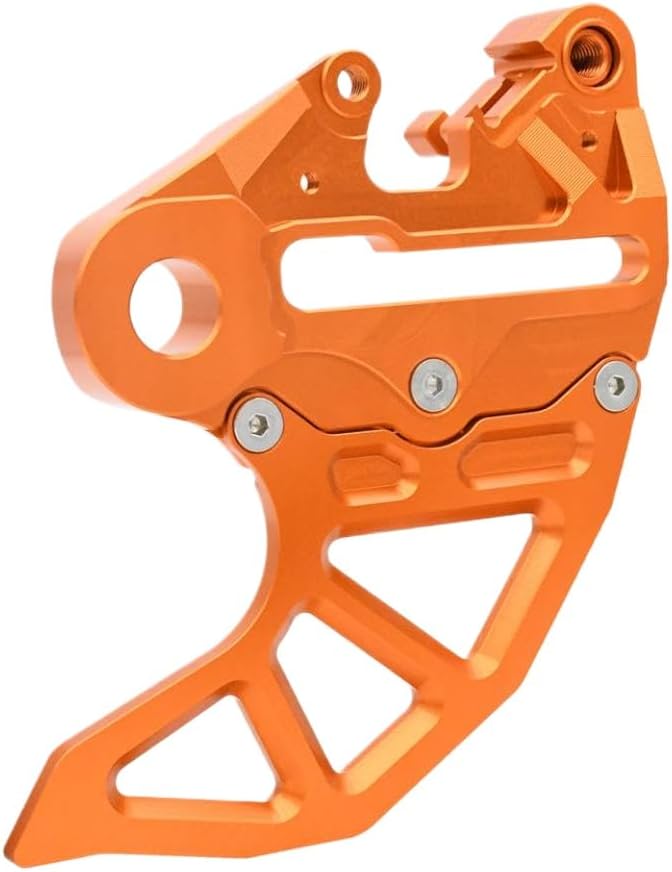 CNC Rear Brake Disc Guard Cover Protector Compatible with TE TC TX FE FC FX 125-501 2014-2023 Models Fits XC XCF SX SXF EXC 2004-2022 Motorcycles(20mm Axle Orange)