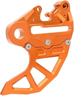 Brake Caliper Support and Brake Disc Guard Compatible with EX MC EXF MCF SX SXF XC XCF EXC EXCF Models 2004-2022(20mm Axle Orange)