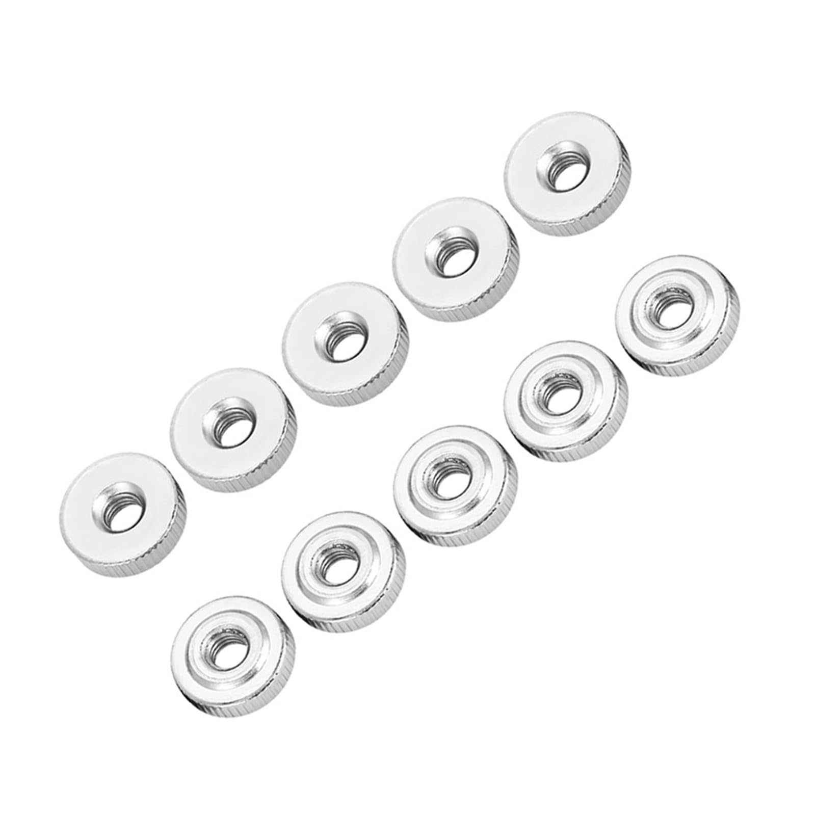 10/5/2/1 dado zigrinato M3 M4 M5 M6 M8 M10 dadi pollice Nurled in acciaio al carbonio(M4(10pcs))