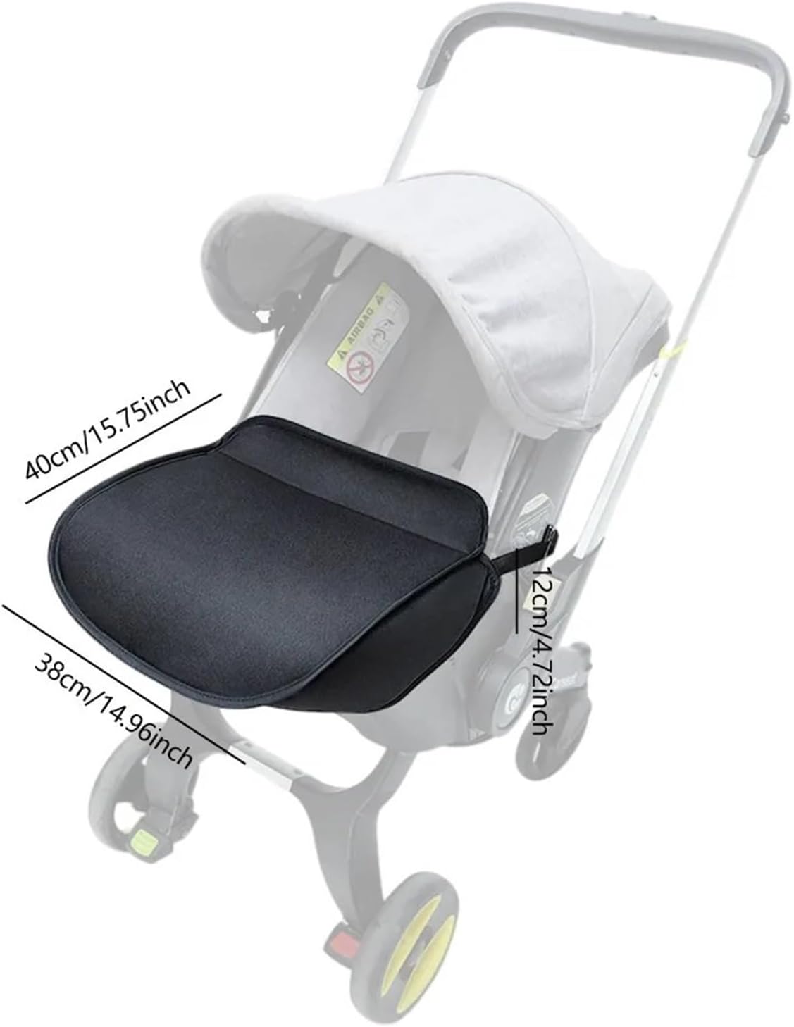 Pad Footrest Waterproof for Doona Carriages Pram Baby Stroller Foot Cover Pad Footrest Foot Covers Stroller Foot Cover
