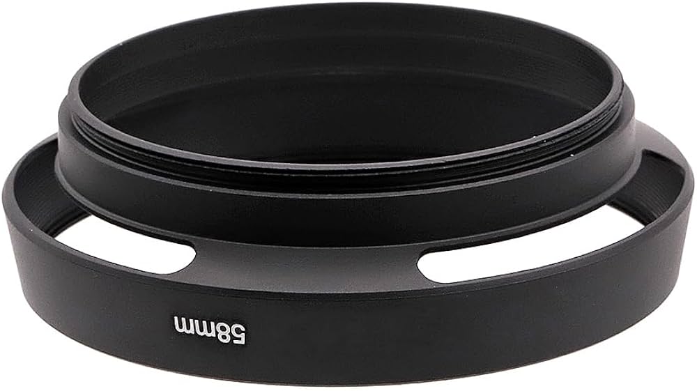 Amazon | Toileum 58mmメタルレンズフード ねじ込み式レンズフード58