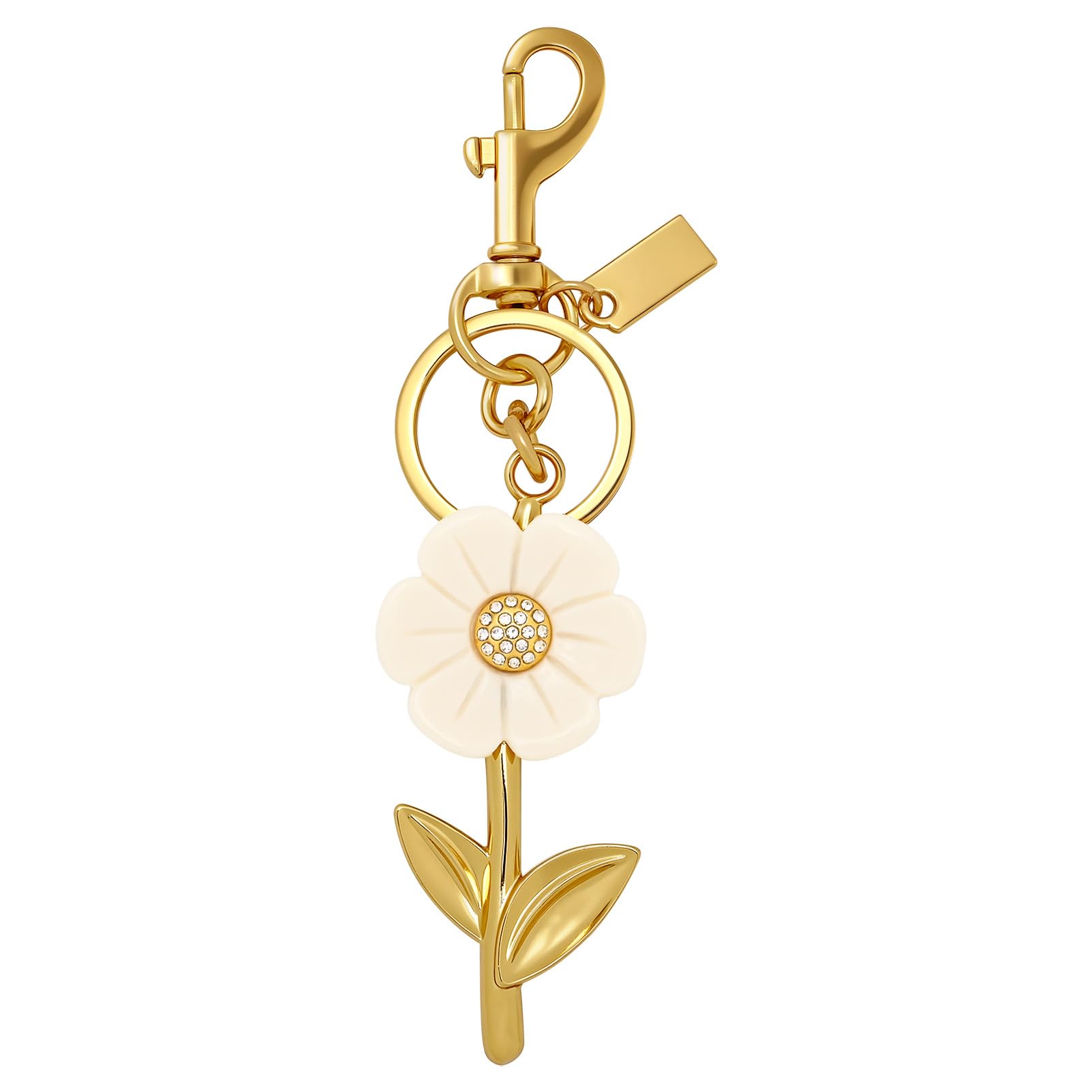 Snylcce Cross Keychain Alloy Key Ring Bag Charm Purse Charm with Heart Pendant for Women Car Keys Handbags Backpacks Gold Plain Cross