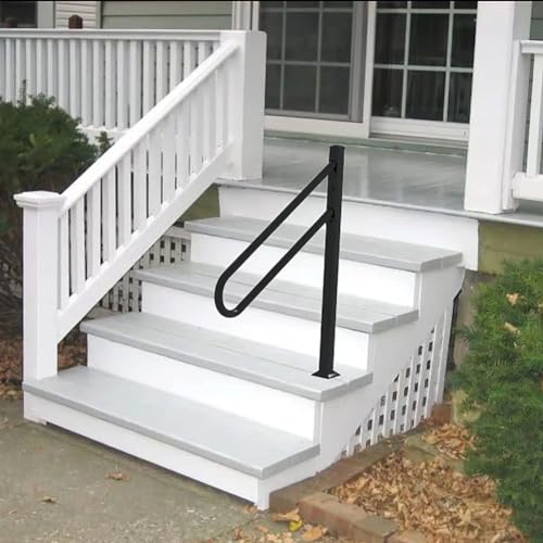 Garde-corps durable pour cour et marches extérieures de maison