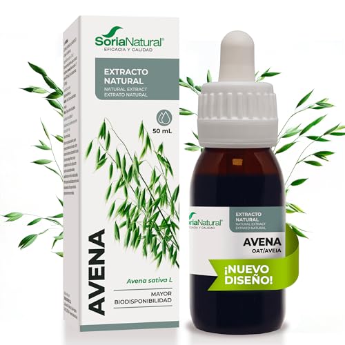 Soria Natural Avena Extracto - Favorece la Acción Diurética, Apoya el Alivio en Estados de Nerviosismo - 100% Puro - Suplemento de Avena Antioxidante y Diurético - Botella de 50 ml