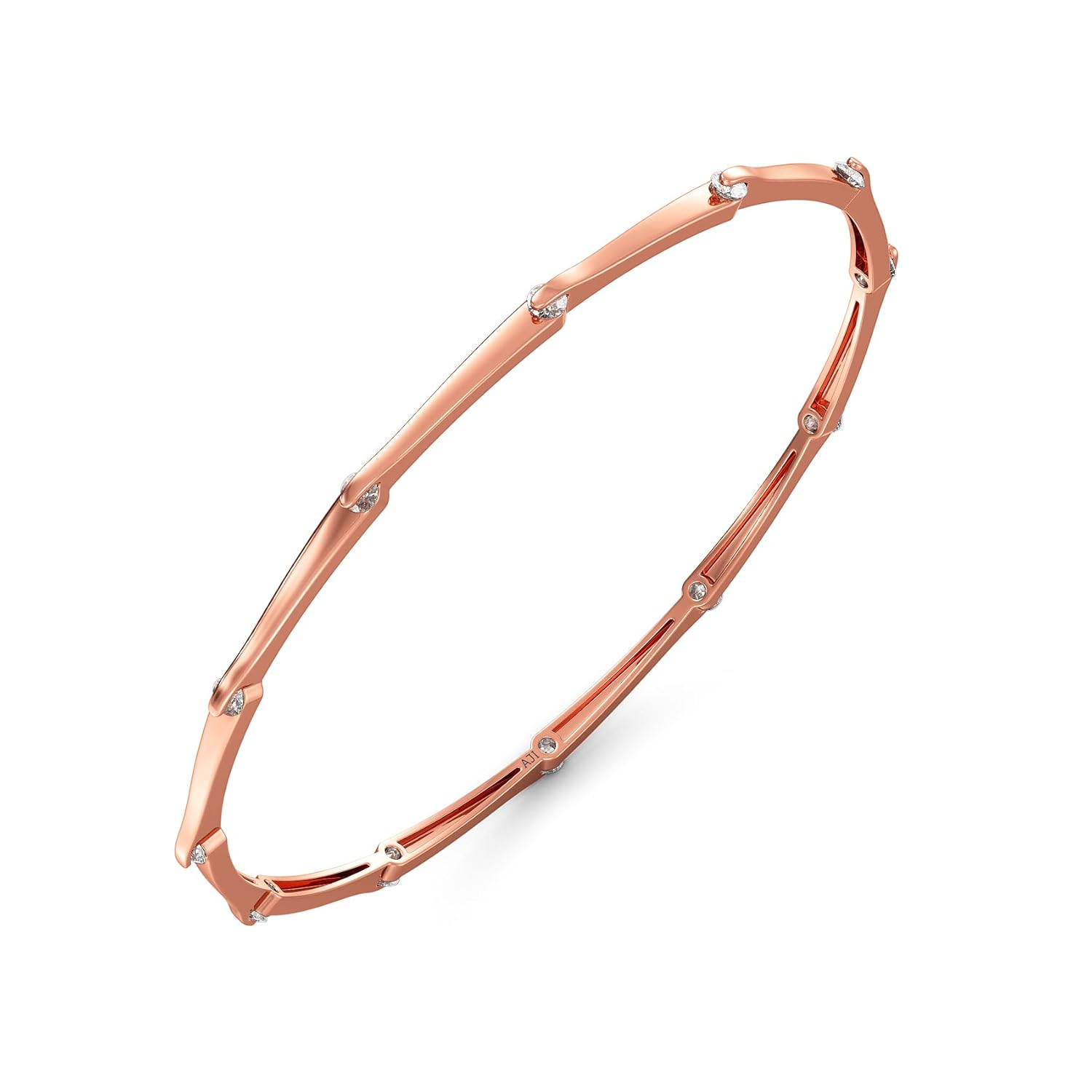 Joyalukkas 18k (750) Purity BIS Certified Pure Elegance Bangle For Women
