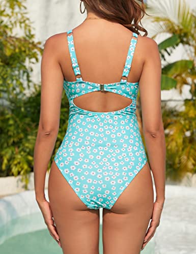 Clearlove Maternity Swimsuit Cut Out One Piece Pregnancy Bathing Suits For Women Cutout Twist Front Criss-Cross Swimwear Green 2Xl #TOP3