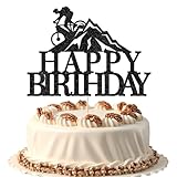 FmiyunEea Mountain Biking bike Cake Topper-Sports Themed Birthday，anniversary Party Cake Decoration(cycling)