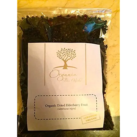 Organic Bio Herbs-Organic Dried Elderberry Fruit (Sambucus Nigra) 6 Oz. Cover