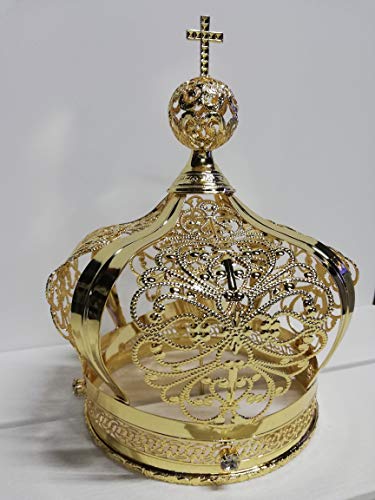 Aureola Luminosa Per Statue Sacre - Coroncina Elettrica 18cm Per Madonna E Santi - Made In Italy - Foto 9