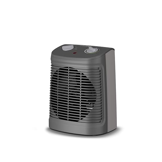 Rowenta Instant Comfort Compact Classic Fan Heater, Extra Heater, 2 Power Modes, Quiet Heating, Compact, Easy Transport and Storage, Automatic Safety SO2320F2