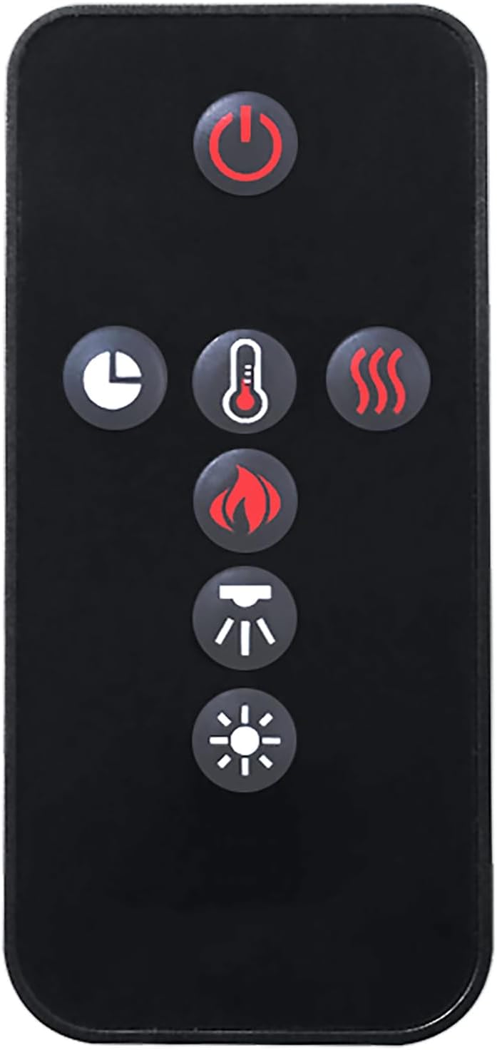 Replacement Remote Control for Napoleon Electric Fireplace W190-0151-SER NEFB42H-BS,with Wall Mounting Bracket