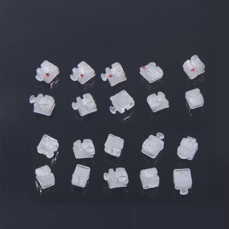 Self Ligating Ceramic Orthodontic Brackets, 0.022 Slot, 3-4-5 Hooks, 20 Pcs/Set-image-13
