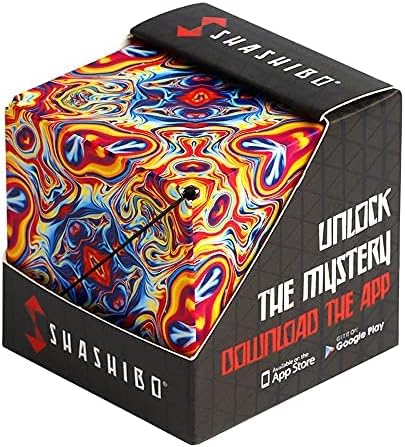 SHASHIBO Shape Shifting Box - Award-Winning, Patented Fidget Cube w/ 36 Rare Earth Magnets - Transforms Into Over 70 Shapes, Download Fun in Motion Toys Mobile App (Original Series - Spaced Out)