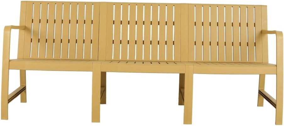 1-Piece Indoor/Outdoor Furniture 3-Seater Sofa Waterproof PP Material - Easy Assembly Patio Conversation Set