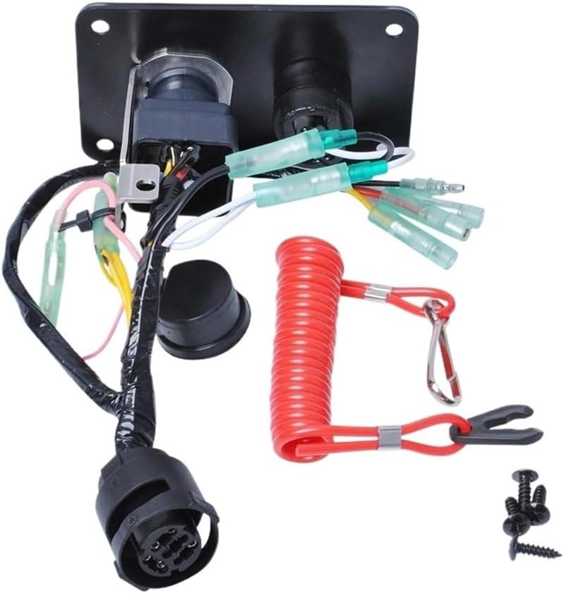 Replacement Fit for Outboard Single Engine Key Switch Panel 704-82570-12-00 Boat