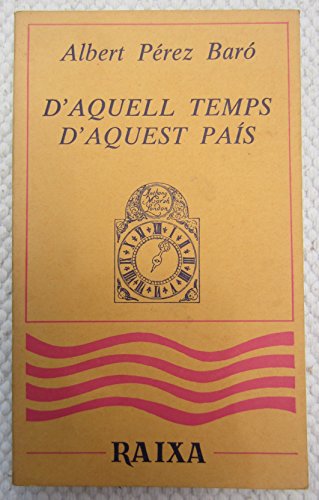 Portada de D'aquell temps, d'aquest pais