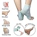 2 PAIR - Moisturizing Gel Heel Socks w/ Enriched Vitamins for Dry Hard Cracked Heels & DIY Simple Home Remedies by Triim Fitness