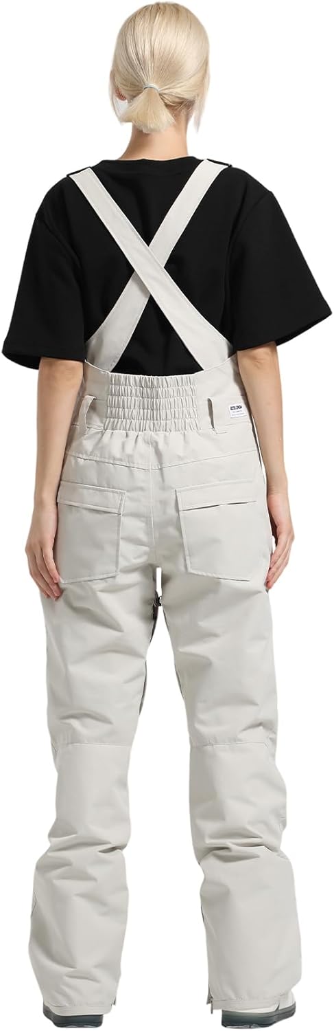 Women's Ski Bibs Snowboard Pants Snow Bib Tight Overalls Outdoor Bibs Ski Pants Waterproof Insulated Ripstop Sport - Image 2