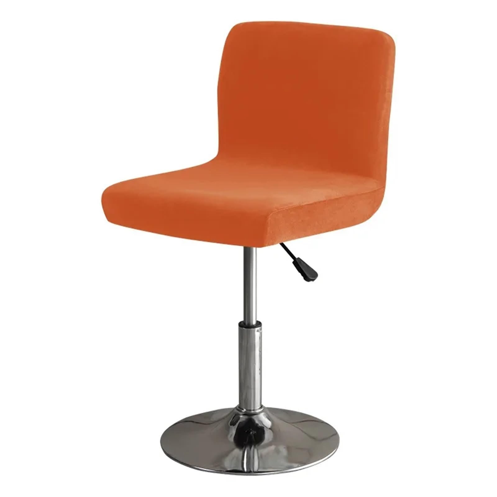 FVDZRFIE Chair Covers Thick Velvet Bar Stool Chair Cover Plush Rotating Spandex Stretch Low Back Dining Seat(Color 8,4PCS Chair cover)
