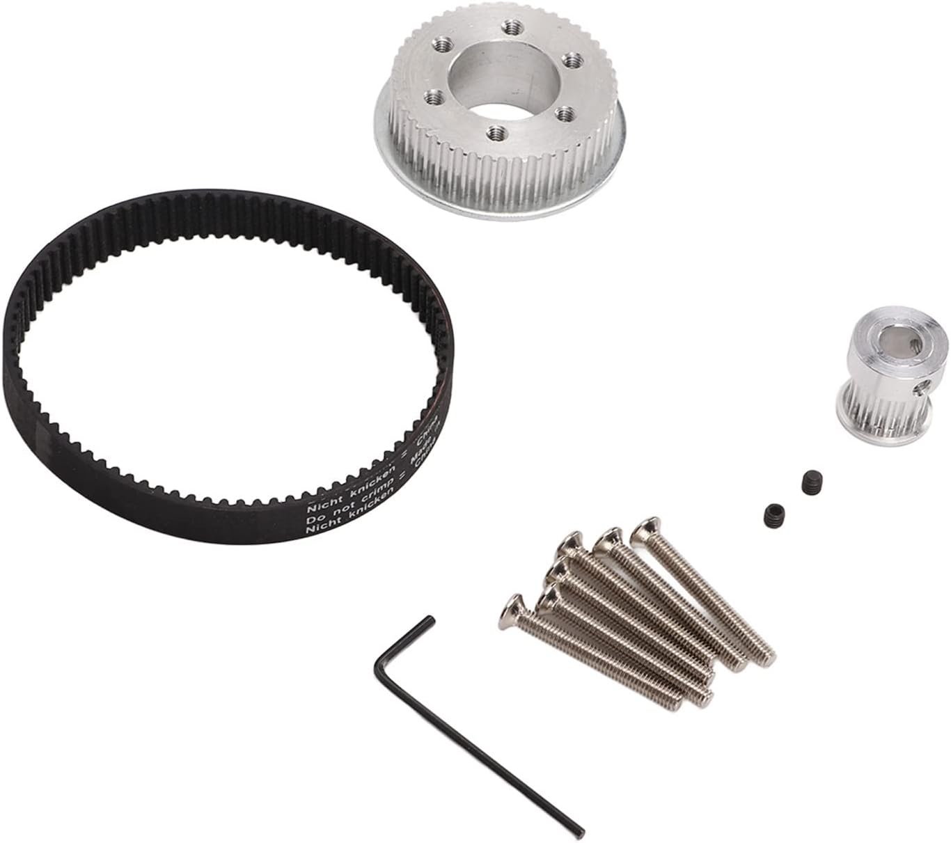 DIY Electric Skateboard Upgrade Kit: Synchronous Gear and Belt Set, Aluminum Alloy Material, Easy Installation for Motor Shaft Diameter 8mm, PU Wheels 70 80mm, Enhance Skateboardi