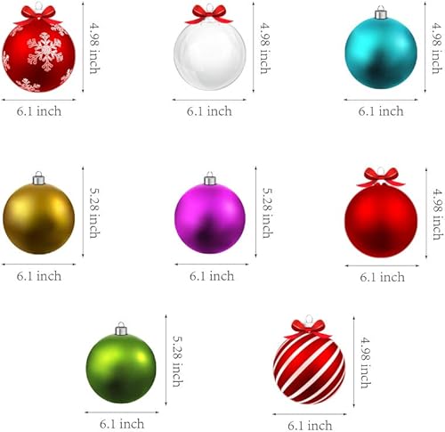 Miniatura 2 de CC HOME 15 bolas de Navidad colgantes de remolinos de bola de Navidad, decoración de cumpleaños, regalos de fiesta temática de Navidad para