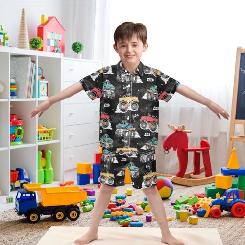 Image of visesunny Boys 2 Pieces T-shirts and Shorts Floral Tops & Shorts Summer Outfits 3-10 Years Clothes