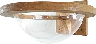 TINTON LIFE Wall-Mounted Wooden Cat Space Capsule Cat Bed Small Pets Bed Cat Toy Cat Furniture(Large Capsule)