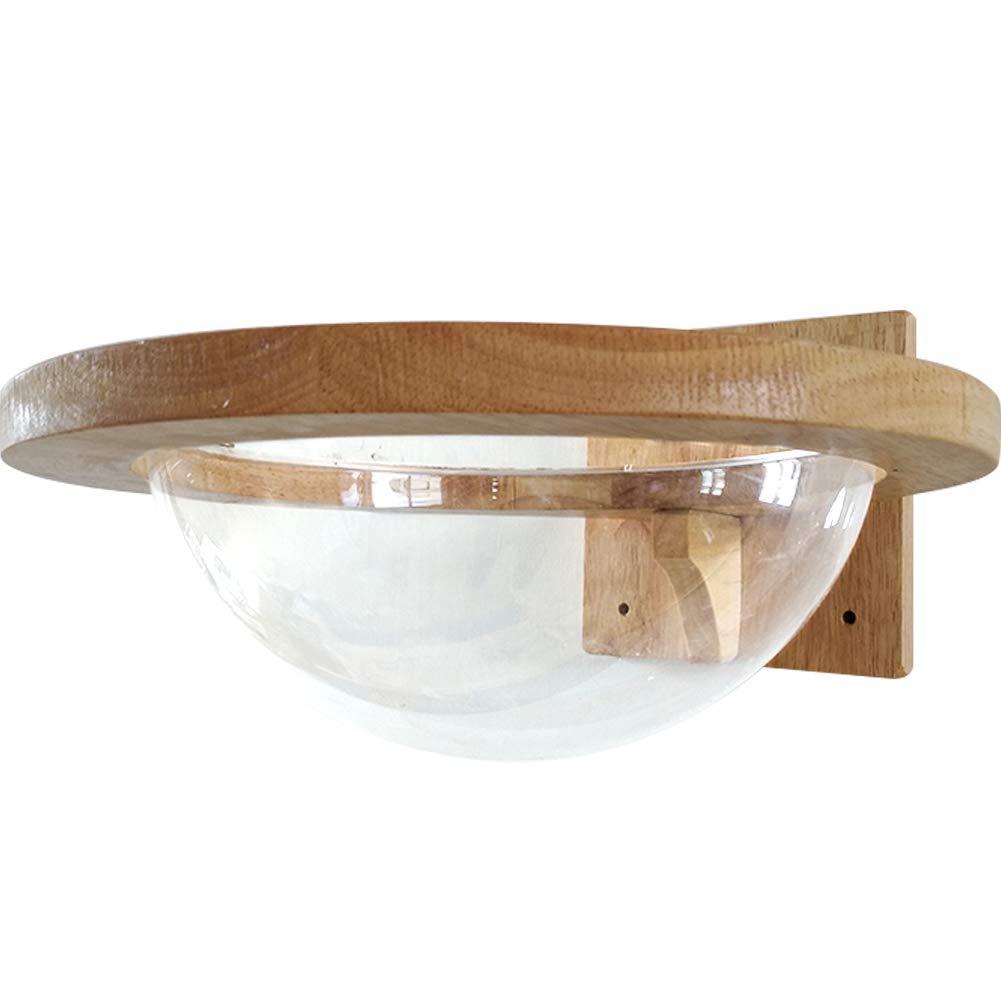 TINTON LIFE Wall-Mounted Wooden Cat Space Capsule Cat Bed Small Pets Bed Cat Toy Cat Furniture(Large Capsule) - Review, Price and Buying Guide