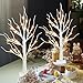 PEIDUO Christmas Decorations Indoor, 2 FT Birch Tree with LED Lights, Fairy Light Spirit Tree for Christmas Decor, Warm White Lighted Birch Trees for Home Decor Indoor, Battery Powered, Timer (2PK)
